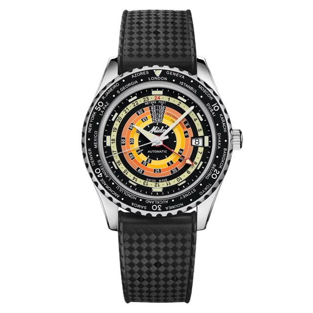 Mido Ocean Star Decompression Worldtimer Laranja M026.829.17.051.00