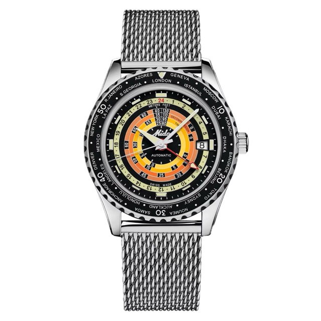 Mido Ocean Star Decompression Worldtimer Laranja M026.829.17.051.00