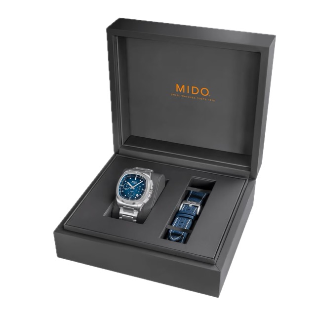 Mido Multifort Tv Chronograph Azul Automatico M049.527.11.041.00 - Imagem 10