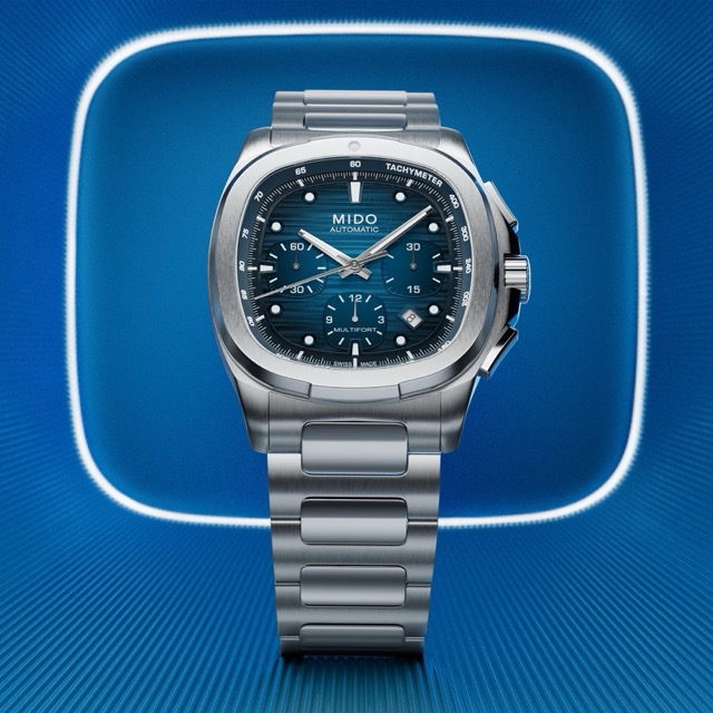 Mido Multifort Tv Chronograph Azul Automatico M049.527.11.041.00 - Imagem 6
