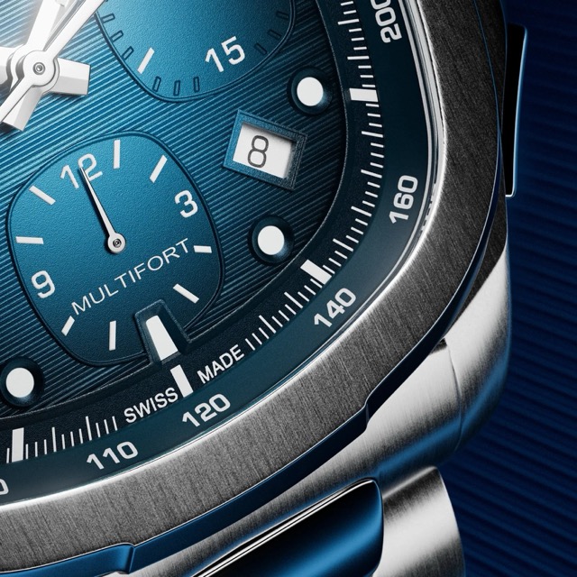 Mido Multifort Tv Chronograph Azul Automatico M049.527.11.041.00 - Imagem 8