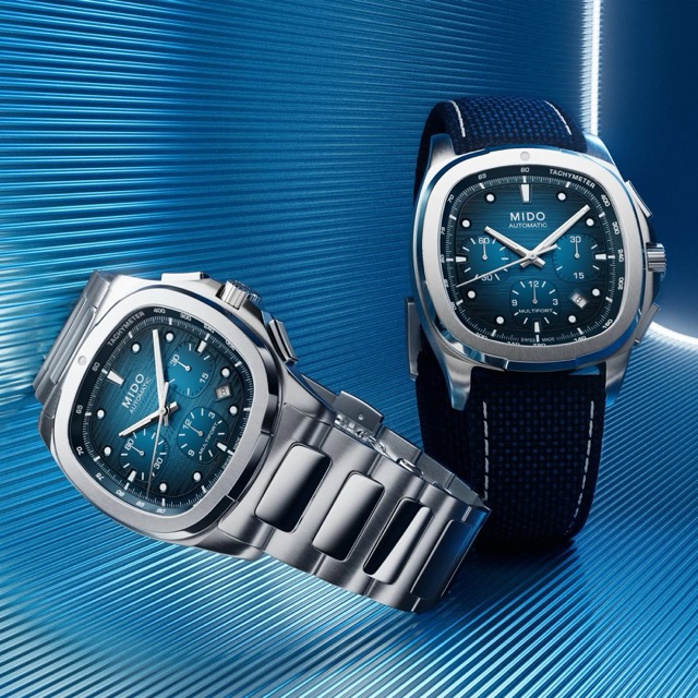Mido Multifort Tv Chronograph Azul Automatico M049.527.11.041.00 - Imagem 7