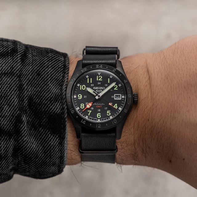 Seiko 5 Sports Field Street GMT Preto SSK025