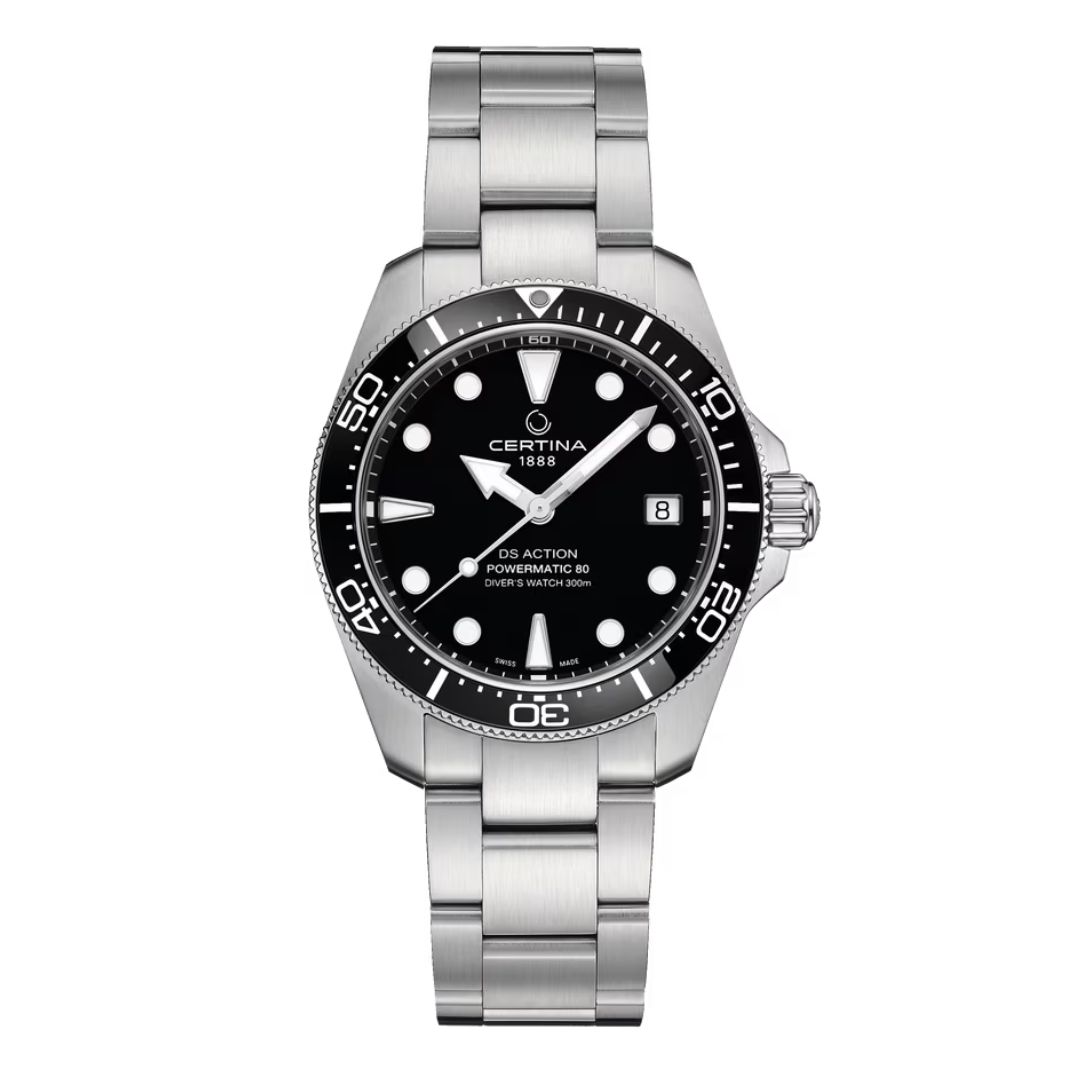Certina DS Action Diver Automatico Preto 38mm C048.807.11.051.00