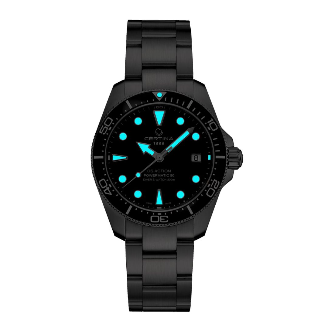 Certina DS Action Diver Automatico Preto 38mm C048.807.11.051.00