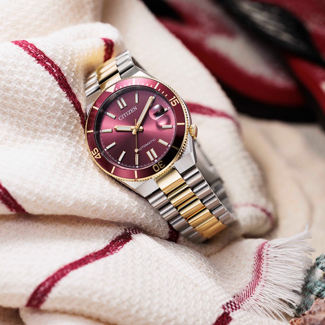 Citizen Tsuyosa Shore 40mm Vermelho NJ0234-58X - Imagem 6