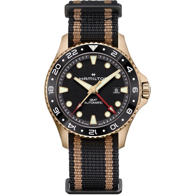 Hamilton Khaki Navy Scuba GMT Automatico Bronze H82565930