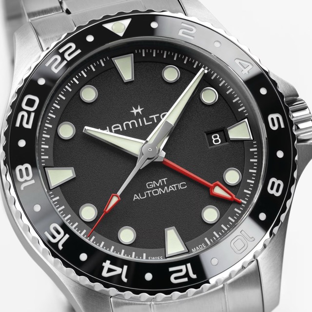 Hamilton Khaki Navy Scuba GMT Automatico Preto H82555130
