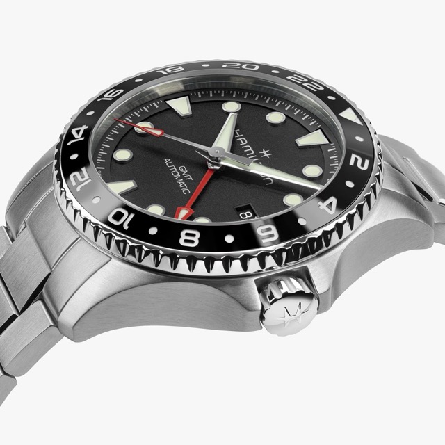 Hamilton Khaki Navy Scuba GMT Automatico Preto H82555130