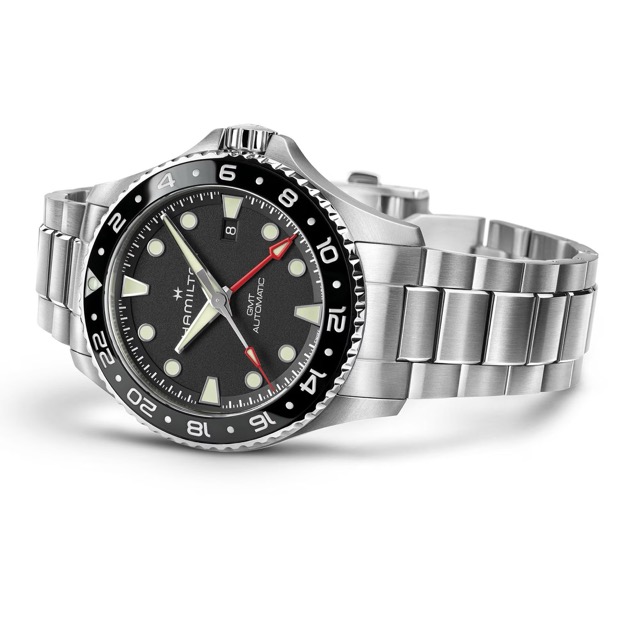 Hamilton Khaki Navy Scuba GMT Automatico Preto H82555130