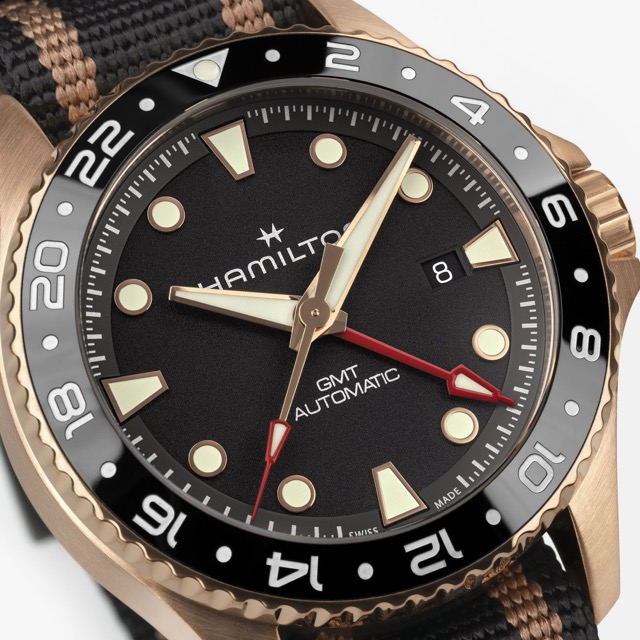 Hamilton Khaki Navy Scuba GMT Automatico Bronze H82565930