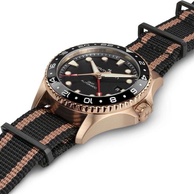 Hamilton Khaki Navy Scuba GMT Automatico Bronze H82565930