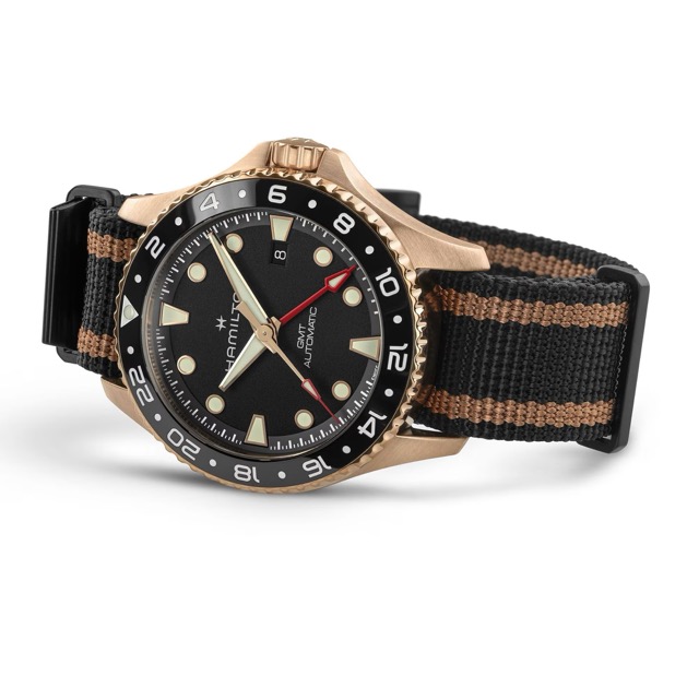 Hamilton Khaki Navy Scuba GMT Automatico Bronze H82565930