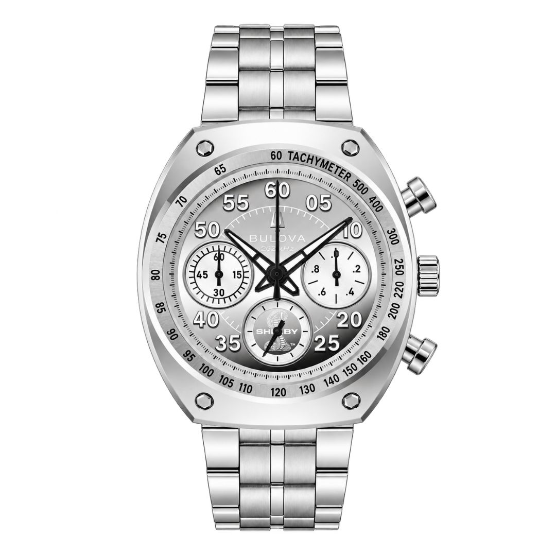 Bulova Precisionist Chronograph Racer Shelby Prata 96K118