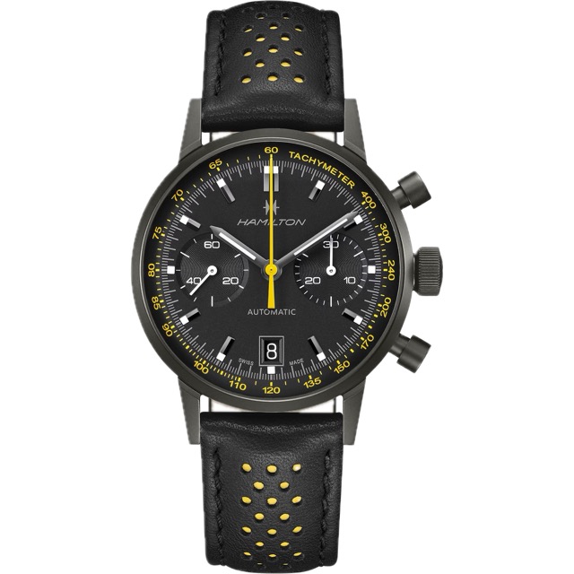 Hamilton Intra-Matic Auto Chrono Amarelo H38446731