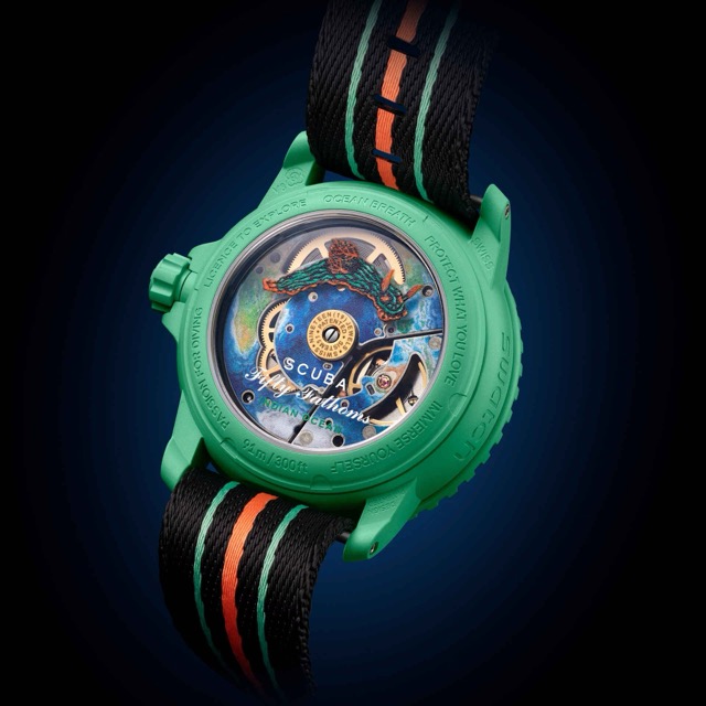 Swatch Blancpain Fifty Fathoms Scuba Indian Ocean Verde SO35I100