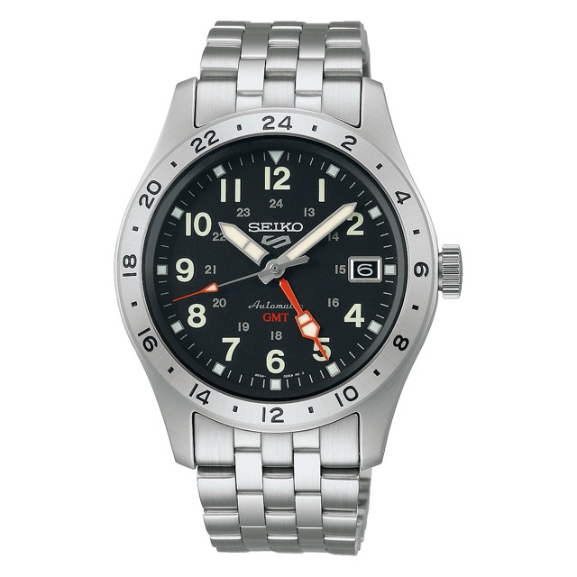 Seiko 5 Sports Field Street Preto GMT SSK023