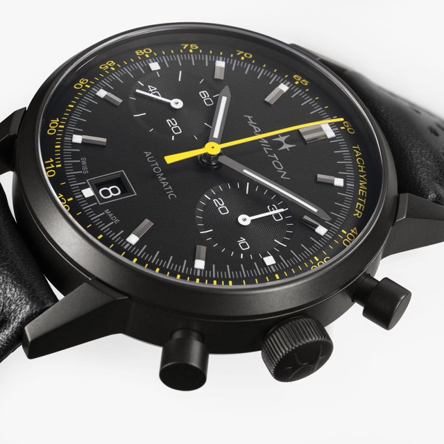 Hamilton Intra-Matic Auto Chrono Amarelo H38446731