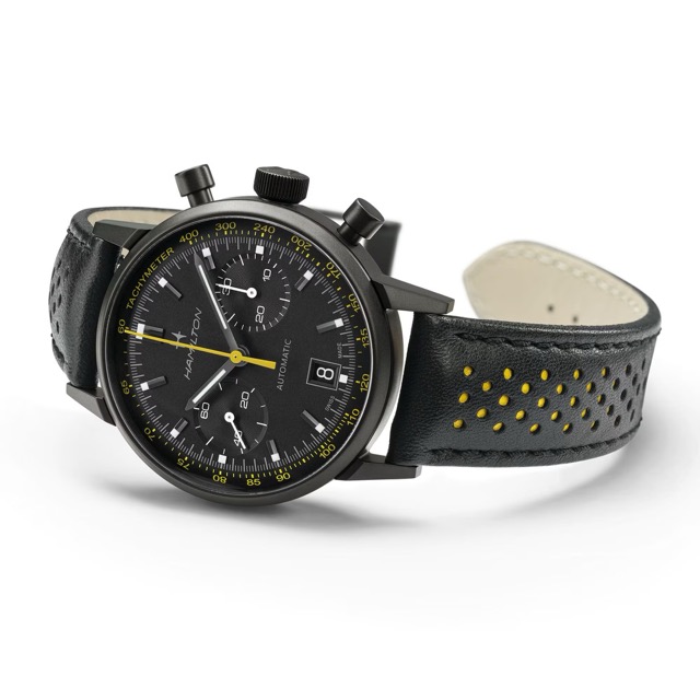 Hamilton Intra-Matic Auto Chrono Amarelo H38446731