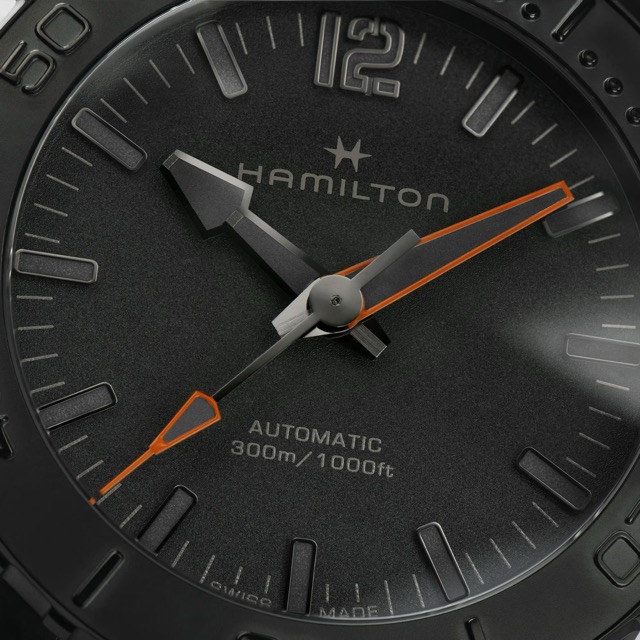Hamilton Khaki Navy Frogman All Black Automático H77845330