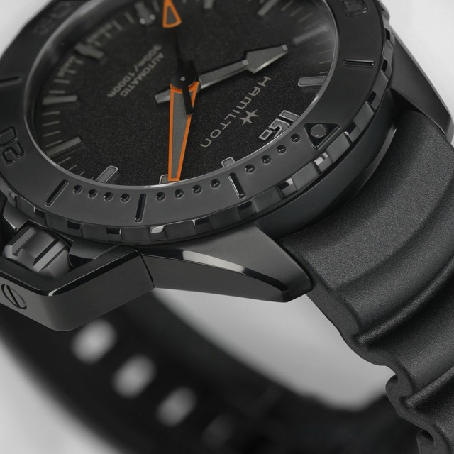 Hamilton Khaki Navy Frogman All Black Automático H77845330