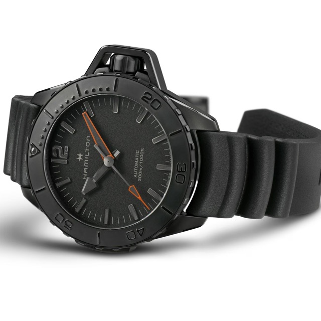 Hamilton Khaki Navy Frogman All Black Automático H77845330