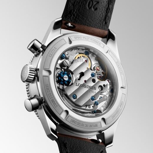 Longines Spirit Flyback Mecanico Preto 39.5mm L3.721.4.53.2