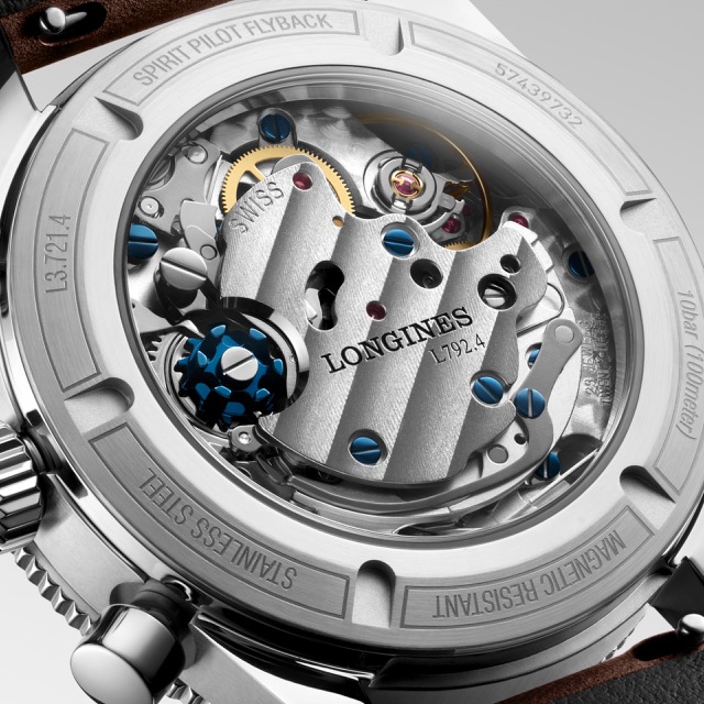 Longines Spirit Flyback Mecanico Preto 39.5mm L3.721.4.53.2