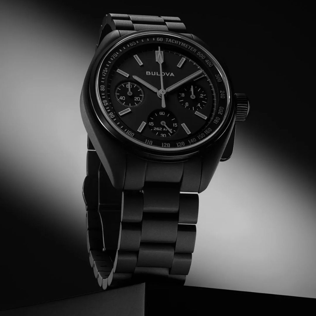 Bulova Lunar Pilot 41.2mm The Black Hole 98A335