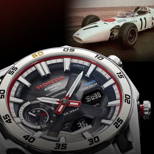 Casio Edifice × Honda 60Th Edicao Aniversário Branco ECB-2300HR-1AJR