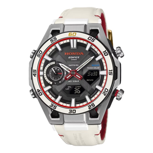 Casio Edifice × Honda 60Th Edicao Aniversário Branco ECB-2300HR-1AJR