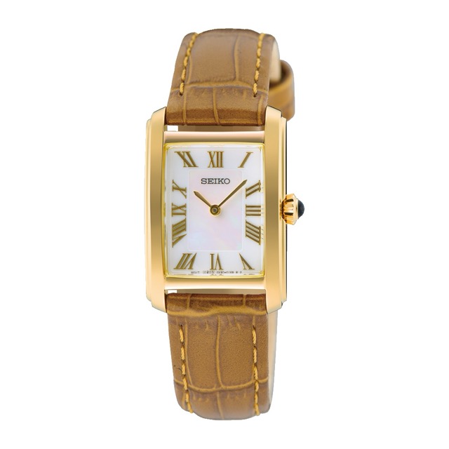Seiko Square Classic Tank Feminino Perola SWR100
