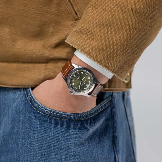 Hamilton Khaki King Day Date Verde 40mm H64475560