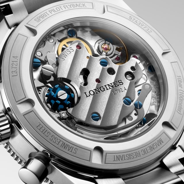 Longines Spirit Flyback Mecanico Preto 39.5mm L3.721.4.53.6